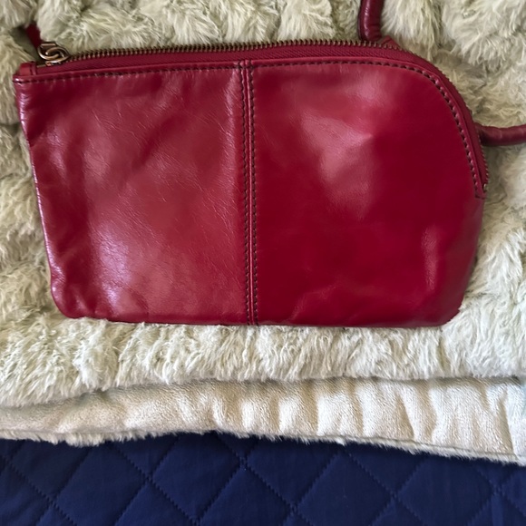 HOBO Red Leather Wristlet Clutch - Picture 2 of 4